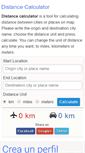 Mobile Screenshot of distancecalculator.net